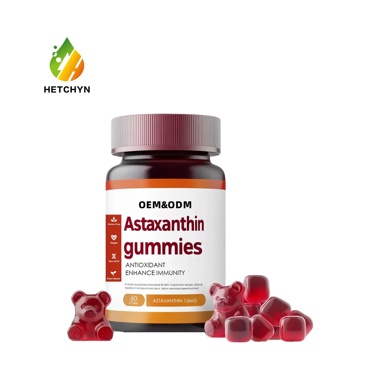 Best Glowing Collagen Whitening Skin L-glutathione Gummies Biotin Good for Hair Nail Baboo Extract Astaxanthin