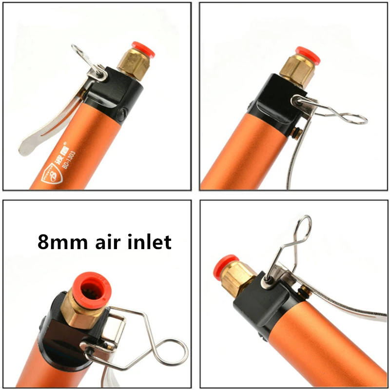 Borntun Pneumatic Air Cutter Scissors ear Cutting 1mm Plastic 0.5mm Copper Wire Pneumatic Air Shearing Accessory Tools Kit Set