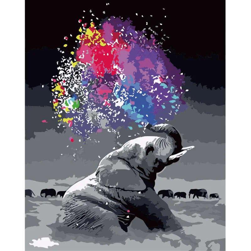 Modern personalised paint by numbers kit custom Painting Canvas painting by numbers art