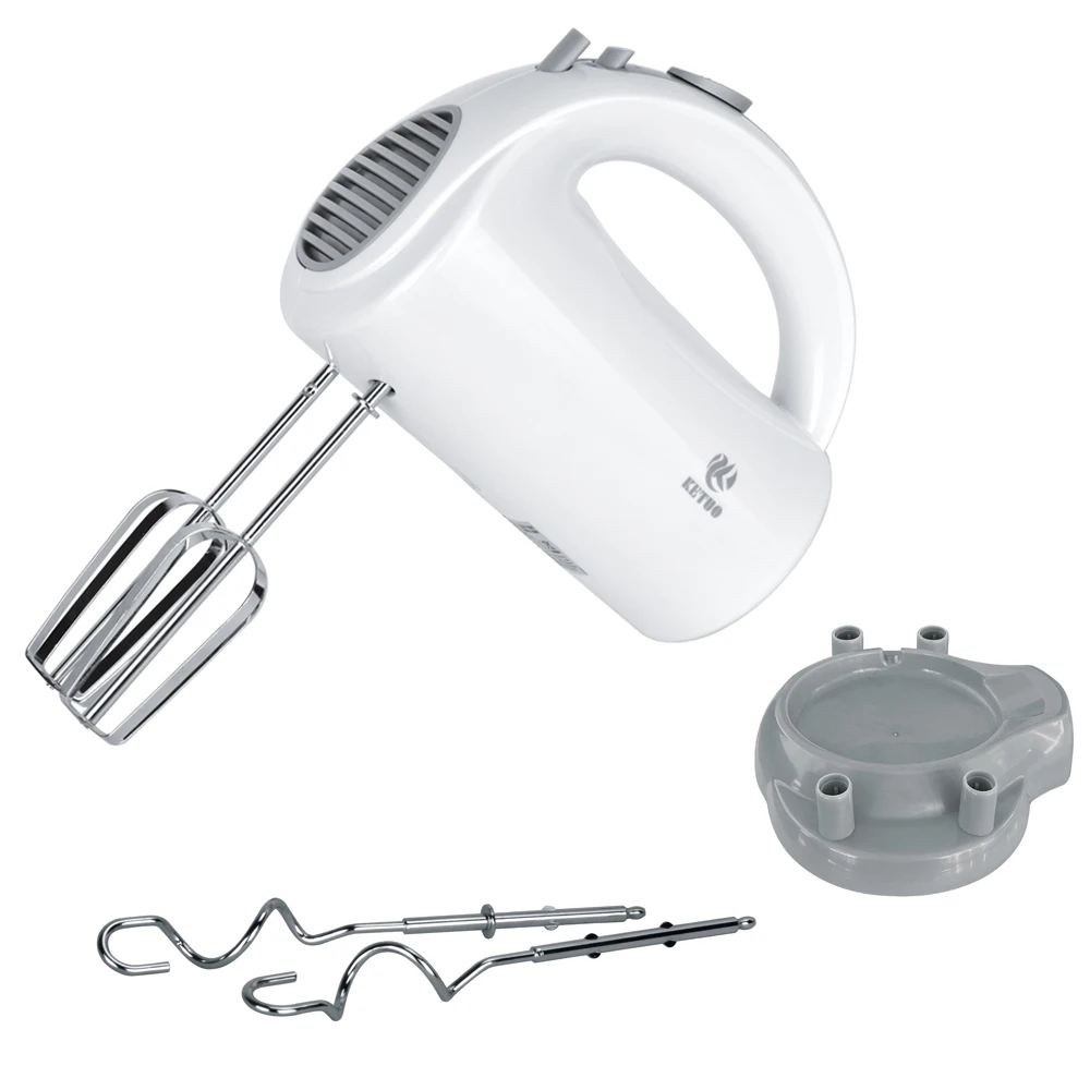 High Quality 5 Speed Electric Hand Cake Mixer Food Hand Mixers With Beaters Dough Hooks Whisk