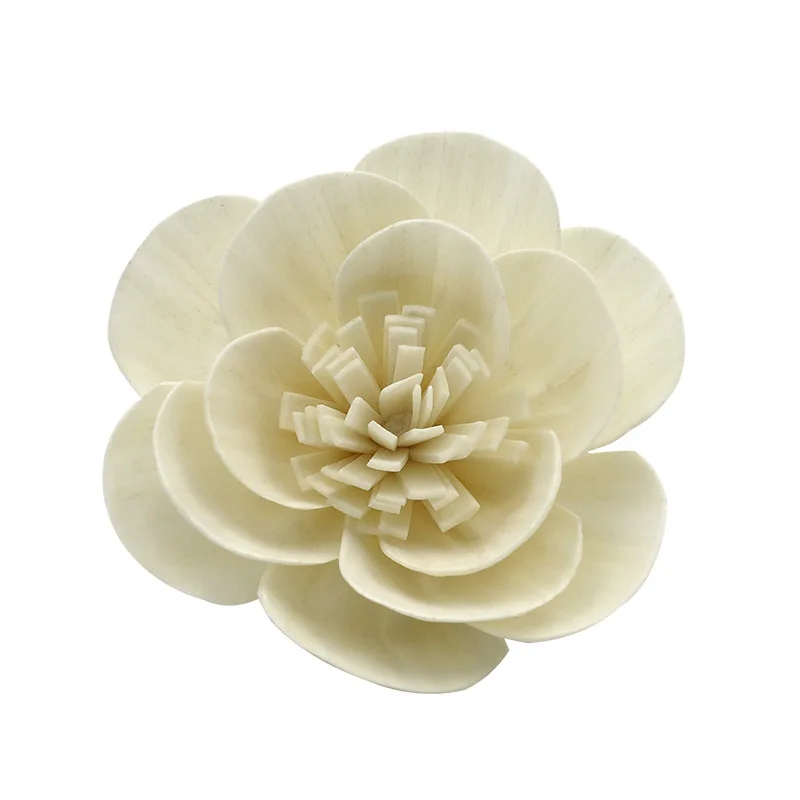 factory direct selling Handmade Sola Wood Flower Diffuser Dried  bulk Flower  cotton string