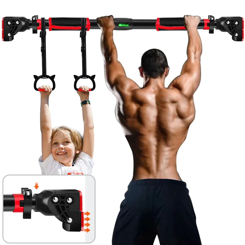 Cheap Black Non Slip Portable Horizontal Station Pull Up Bar Doorway Chin Up Bar
