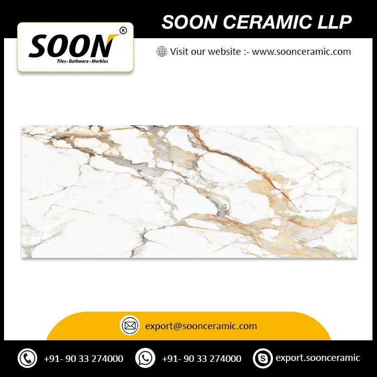 Direct Factory Supply 800x3000mm Calcatta Ultra Porcelain Tiles for Making Bath Tub Home Tiles at Affordable Price