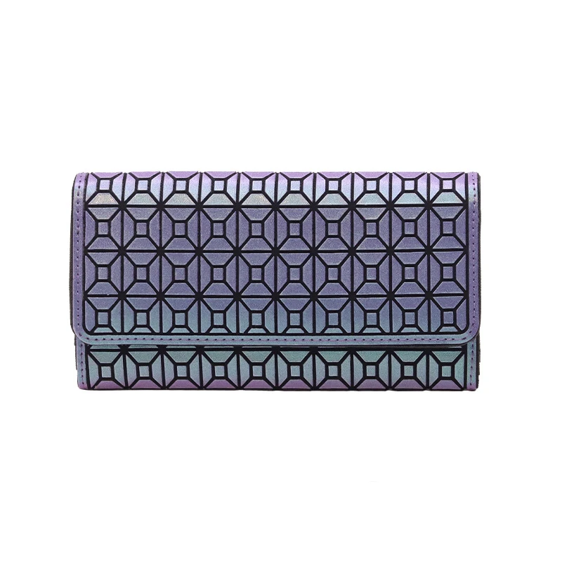 Wholesale New Design Wallets Ladies Fashion Wallet Design Purse Multi-card Slot Laser Geometric Wallet
