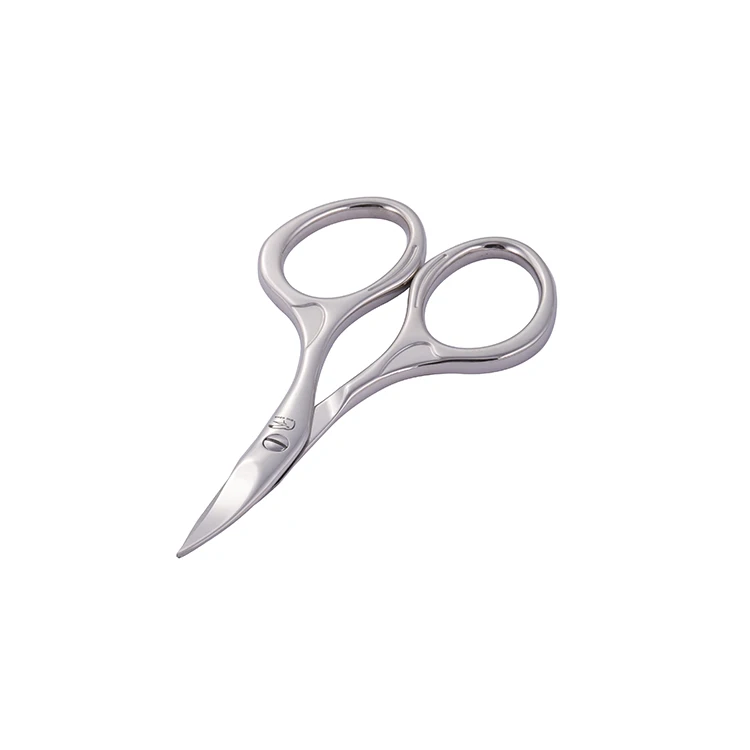 Worth having  barber curved makeup scissors stainless steel eyelash scissors