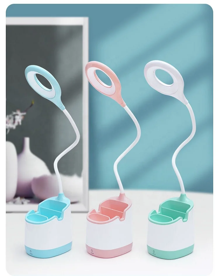 
Desk Lamp Table New Modern Children Gift White Led Light Usb Customized Logo Item Lighting 