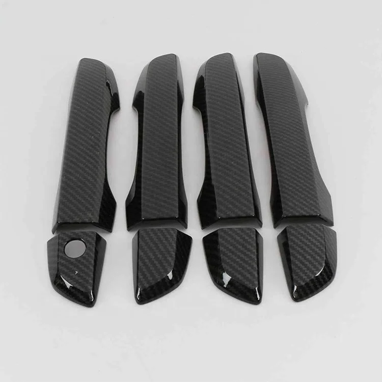 8Pcs car Side Door Handle Cover carbon fiber exterior car door handles For Civicc 2017-2020
