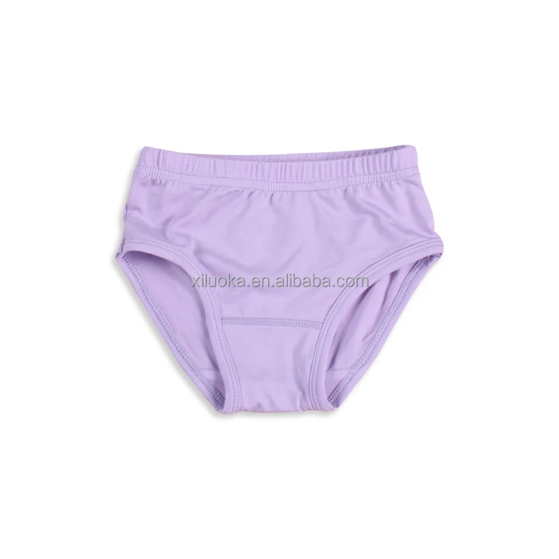Wholesale low moq private custom 95% bamboo fiber and 5% spandex toddler girls bamboo Briefs comfortable panties sustainable