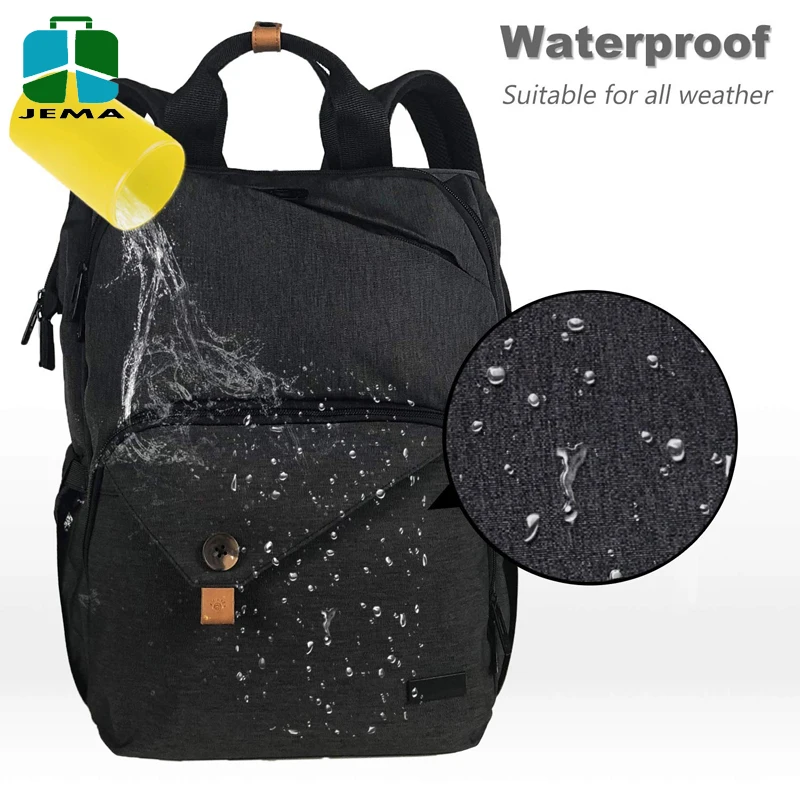 Waterproof Large Diaper Bag Backpack With Stroller Straps for Mummy