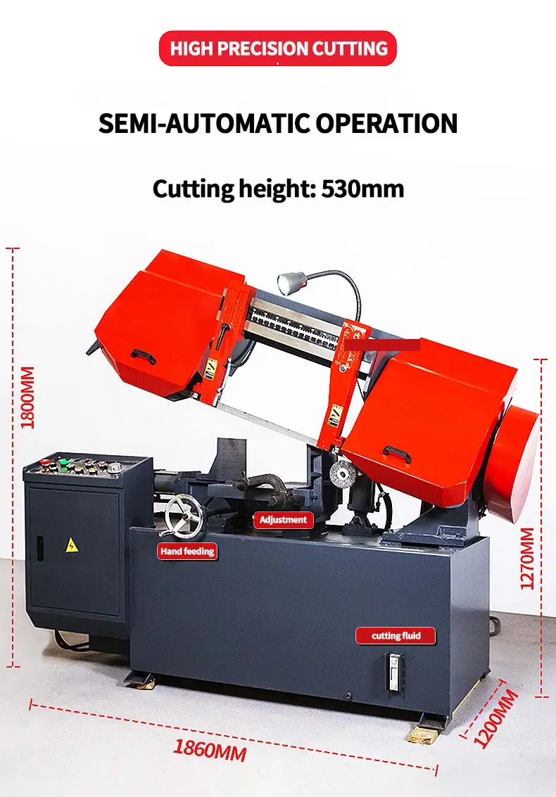 Metal Engraving Cutting Machine Metal Cutting Band Saw