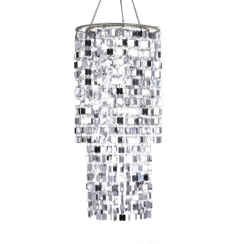 Hot sale  event decor  decoration sequin PVC  chandelier