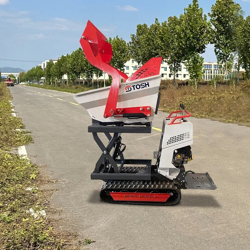 TOSH 500Kg Wheel Barrow Mini Dumper With Brig Engine Mini Crawler Dumper