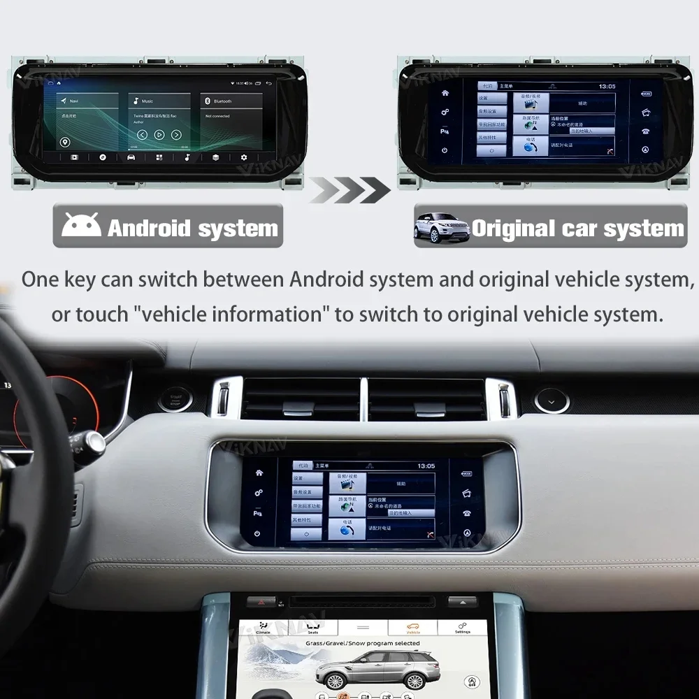 Viknav Автомагнитола для Range Rover Sport L494 2013-2017 стерео Замена GPS мультимедийный плеер с панелью переменного тока климат-контроль