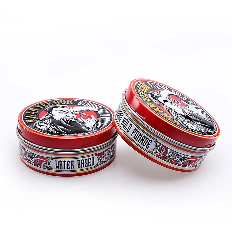 Round metal cosmetic tin can container cream wax tin box case packaging