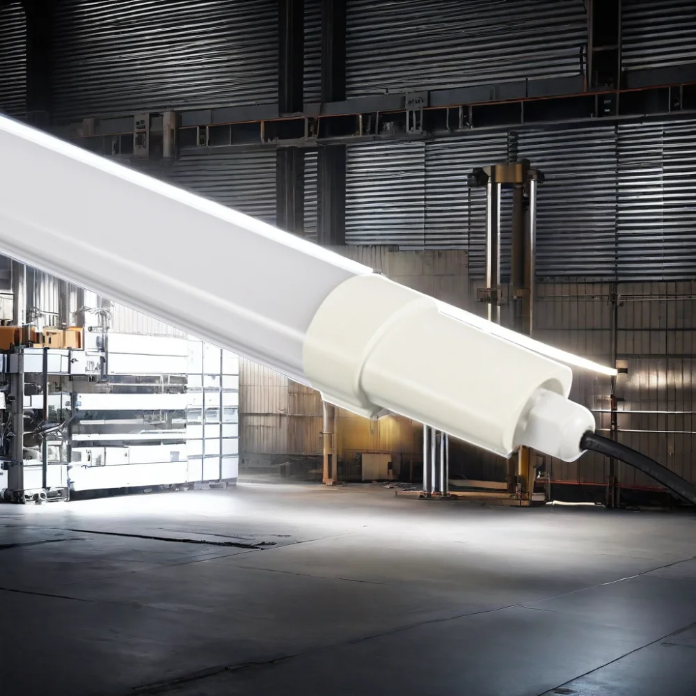 Industrial Lighting T8 Integrated 1.2m 50W IP65 Waterproof Damp-proof High Power Energy-Saving LED Strip Tri-P PC Body