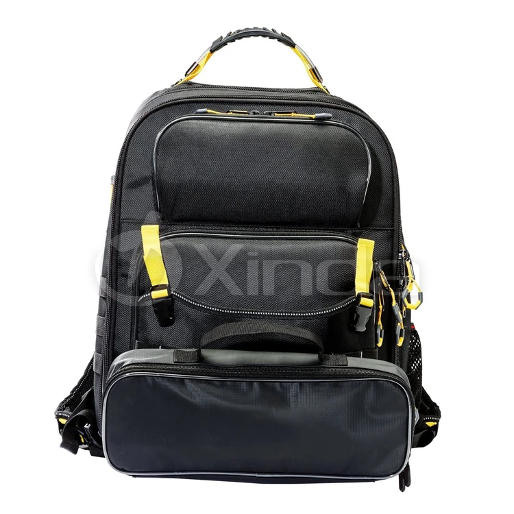 Custom Portable Contractor Working Kit Bag Rugged Multi-pockets Painting Tool Backpack