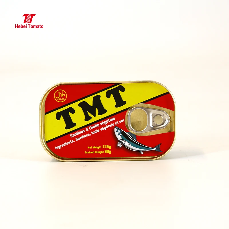 high quality wholesale sardine canned fish 125g 50tins Light Catch Frozen Sardine canned sardine fish in vegetable oil