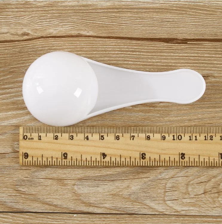 Drop shipping 30ML PP Powder spoonp detergent spoon plastic measuring spoon15g bulk packing