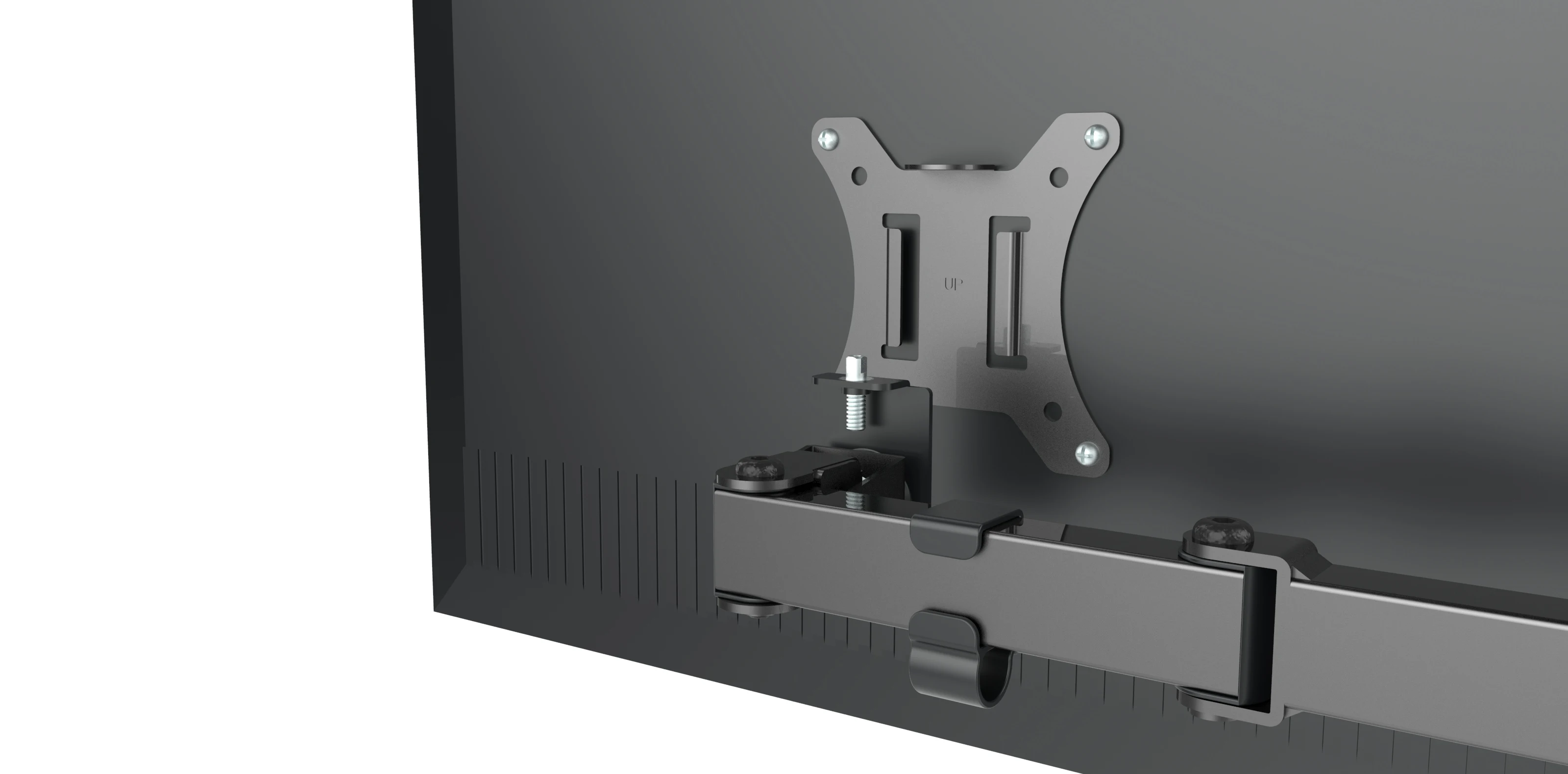 side mount clip on monitor magnetic clamp mount monitor laptop phone arms