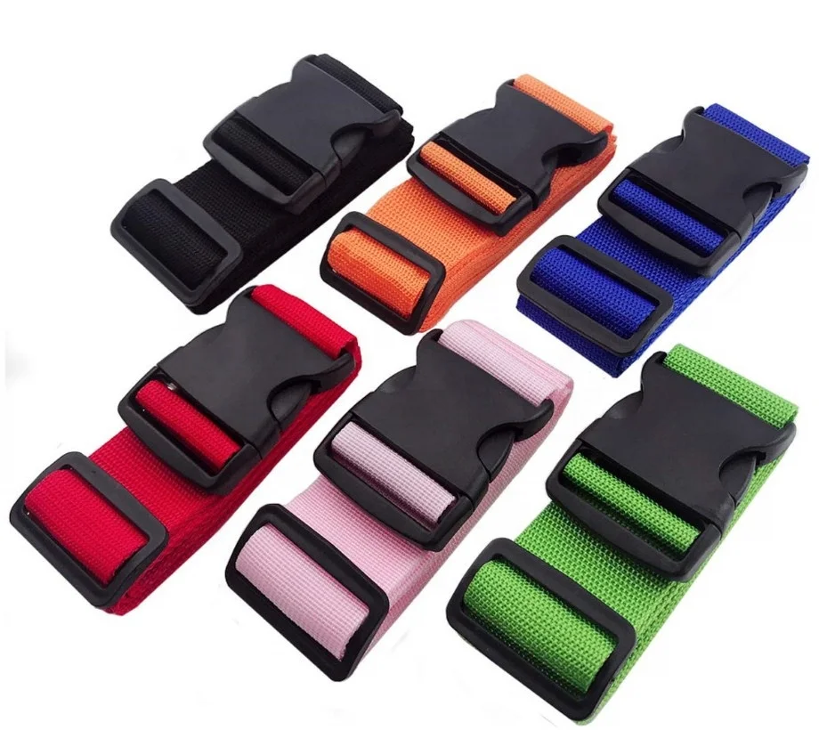 Colorful light weight simple and good quality PP Nylon Polyester Luggage belt by custom design