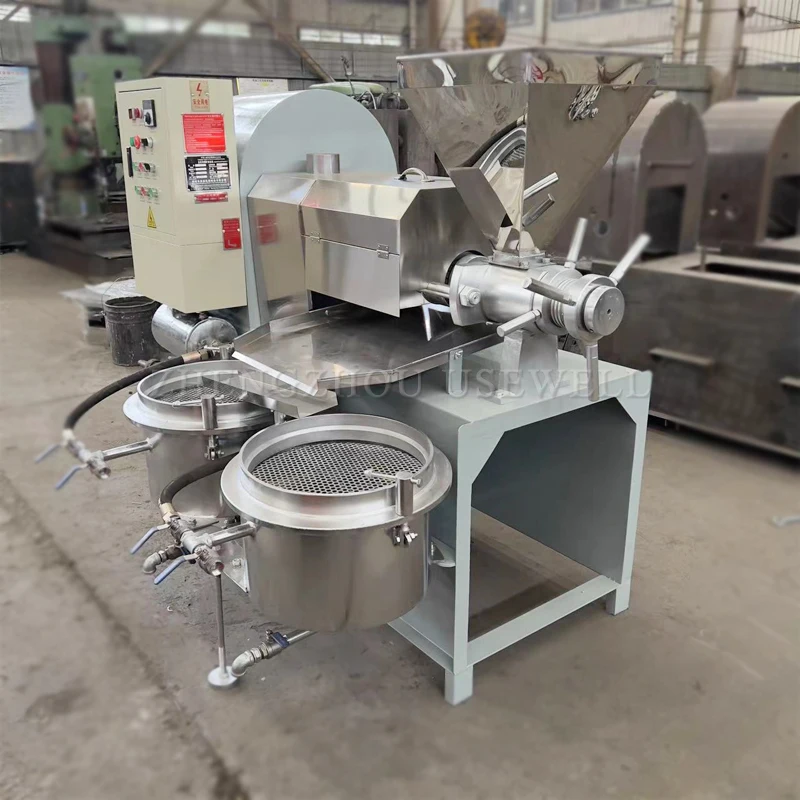 High Oil Yield Spiral Soybean Extractor Canola Sunflower Oil Mill Cooking Oil Press Making Machine For Sale
