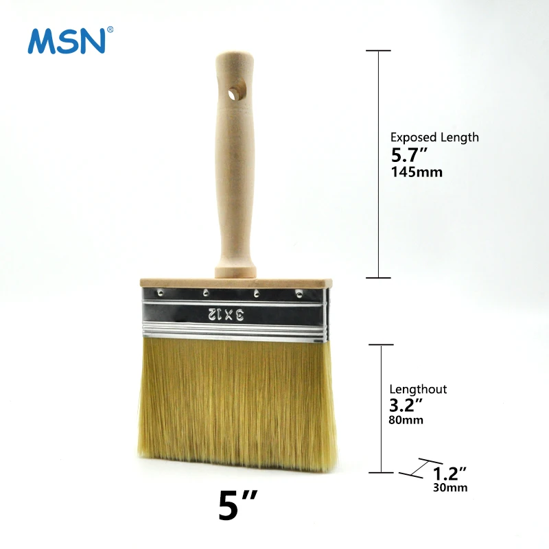 MSN 2609 paint brushes professional flat sash paint brushes