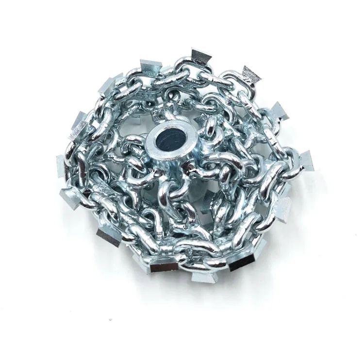 Leadfen Carbide-tip Double Round Drain Cleaning Cutter Dn75mm Tube Cleaning Knocker 10mm Flexible Shaft Cable Sewer Clog Remover