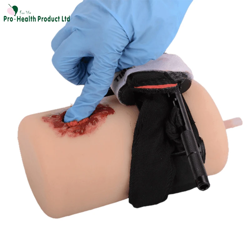 Gunshot Wound Packing Trainer with Tourniquet, Bleed Control Training Model