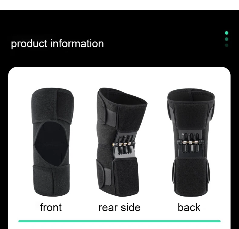 2024 New Style Power Lift Join Support Knee Pad Spring Force Knee Protection Booster for Climbing Sports Training Squat.jpg