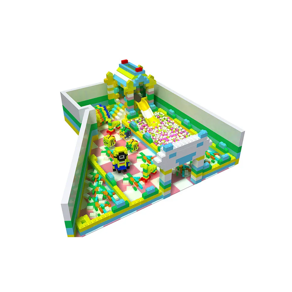 Customized Indoor Playground Commercial Safety Children EPP Foam Block Party Rental Colorful Indoor Playground Equipment Set