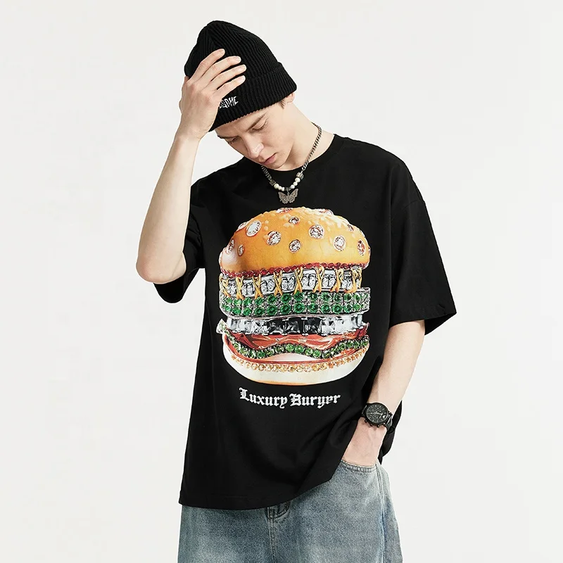 INFLATION Hamburg Diamond mens streetwear slim fit custom screen print man clothes tshirt for men