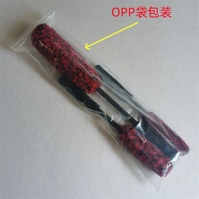 3pcs Wheel Cleaner Brush Long Handle Rim Cleaning Brush Multipurpose Wheel Soft Brush for Car Motorcycles Bicycles Rims