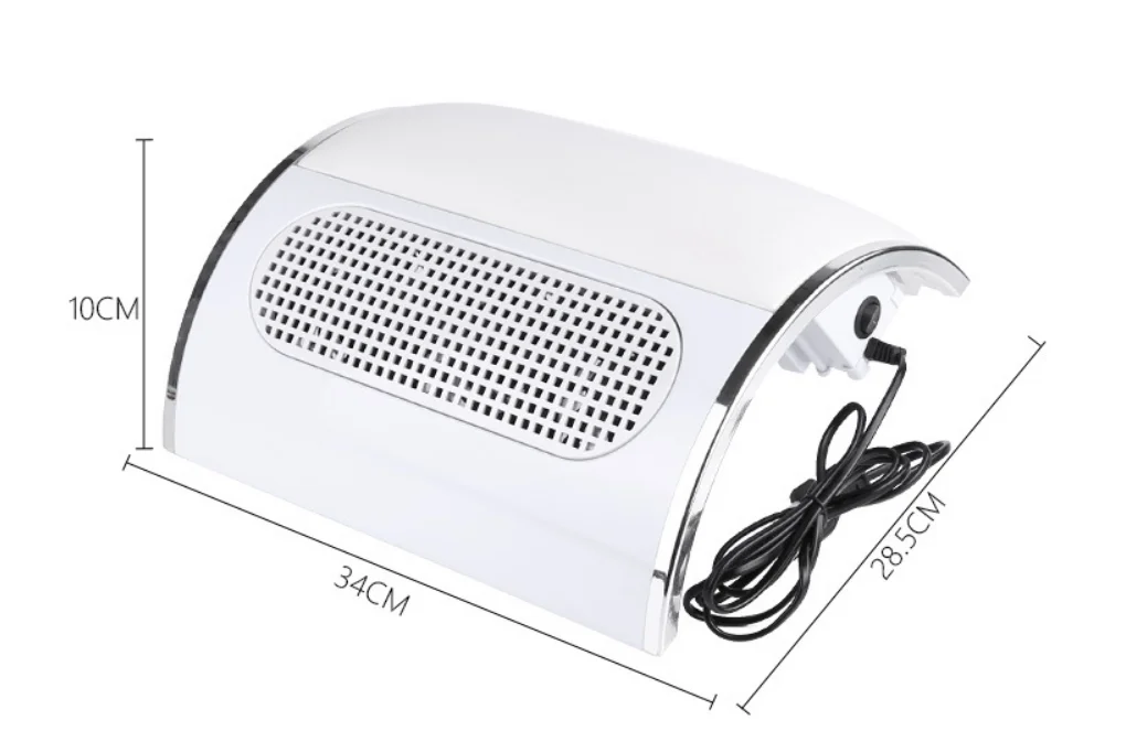 professional Manicure Tools 40W Nail Dust Vacuum Cleaner with 3 Fan Nail Dust Collector for Manicure Nail Art Salon