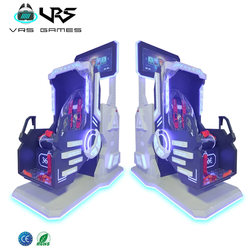 VRS VR 360 roller coaster simulator money making VR chair Flight simulator game machine amusement park equipment factory price