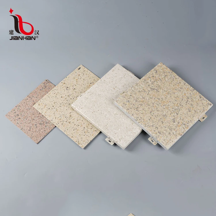 
customized square building look like stone exterior curtain wall panel aluminum veneer 