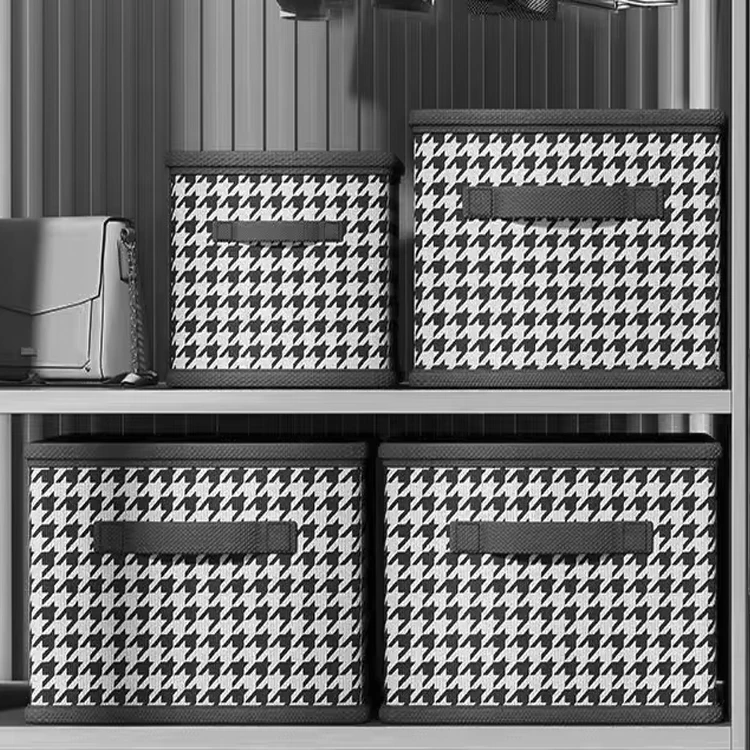 Wholesale price high quality fabric folding basket snacks toys storage box for home use