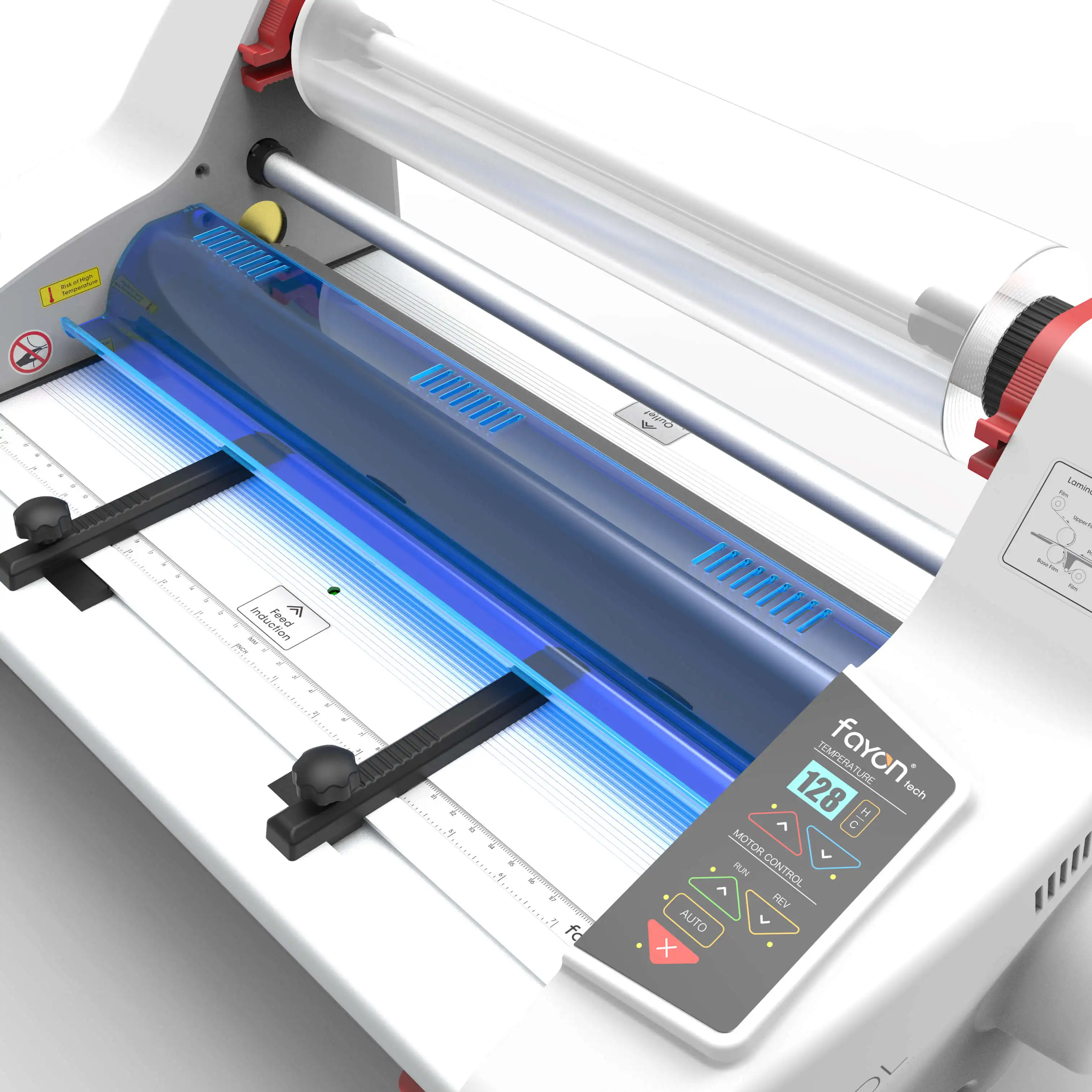 L733 FY350DL Desktop Double Sides Auto roll Hot Laminator Machine a3 Laminator Roll for A3 A4 Paper