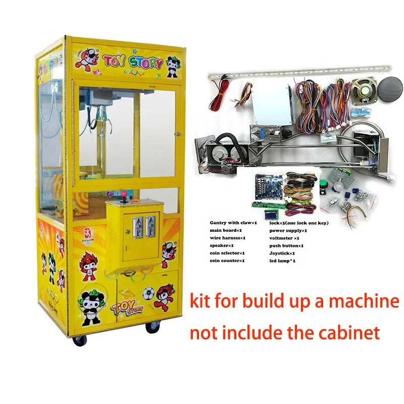 2022 new game mother board 42' diy toy catcher claw crane machine kit with lcd screen