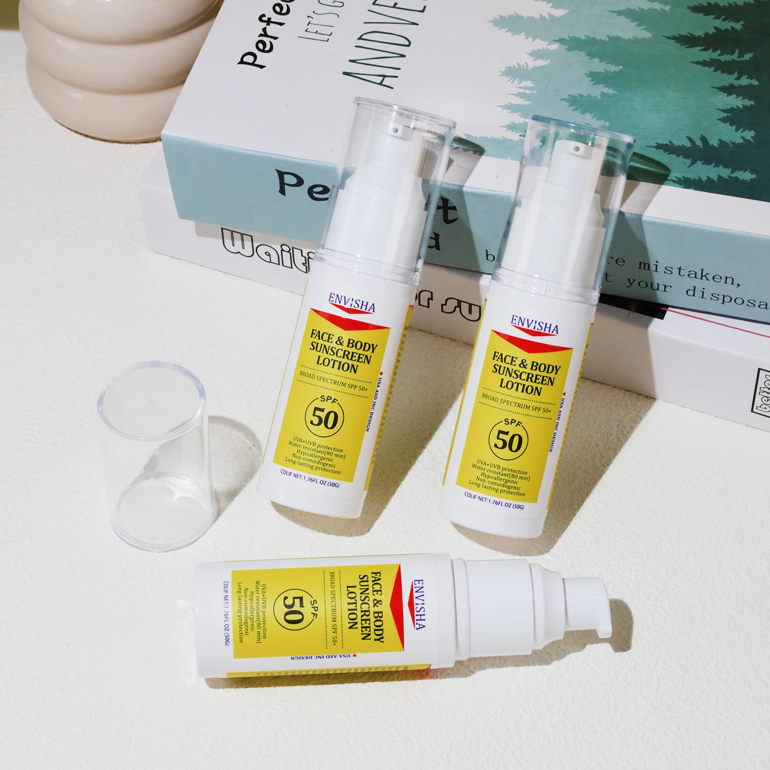 OEM ODM SPF 50 Sunscreen Lotion UVA/UVB Protection Waterproof Sunscreen Sun Block Lotion