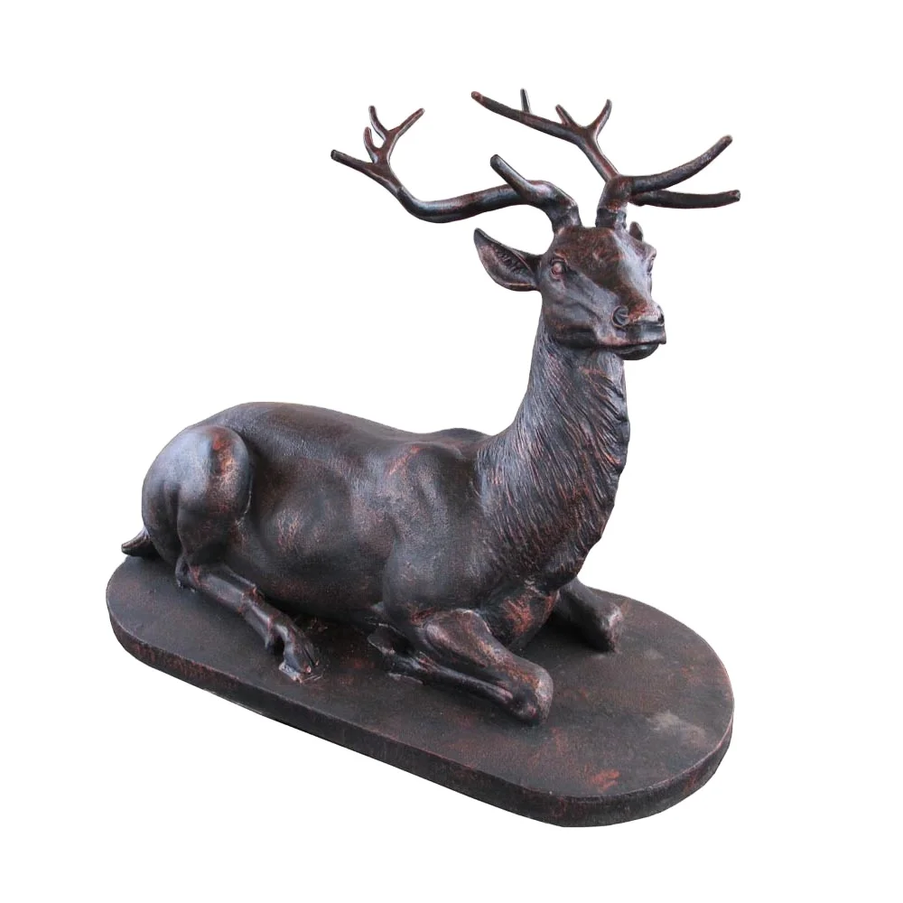 Сделанная на заказ наружная бронзовая скульптура Botero Bull Horse Head Elk Animal