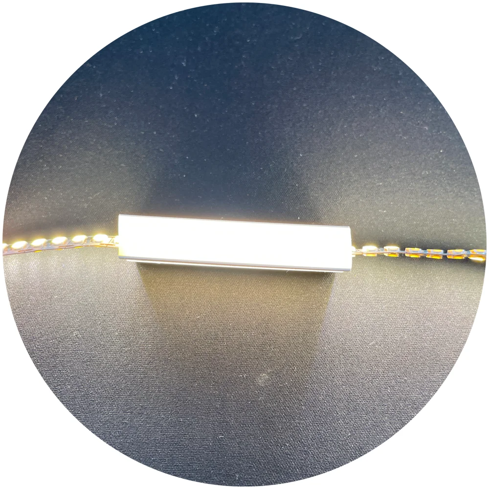 smd2835 DC24V 1cm cuttable 400leds/m double face  360 degree emitting light led strip light for silicone tube profile