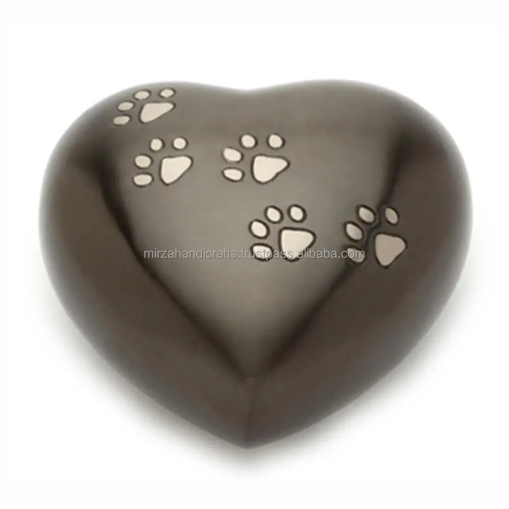 Love Heart Pet Urn от Ever life Memorials Black