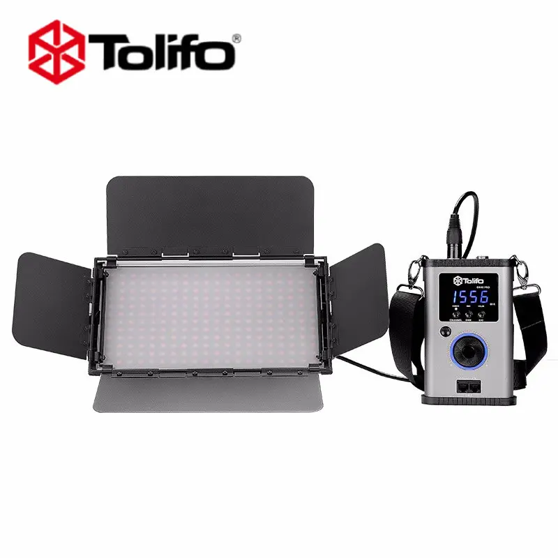 Tolifo OEM ODM professional Studio lighting 60W Panel video Light split control system with V lock battery mount