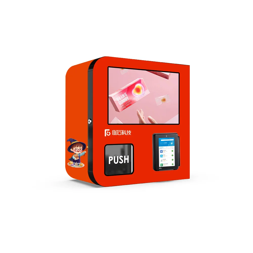 Excellent Quality 24/7 Self-Service Touch Screen Qr Code Payment Candy Vending Machine Coin for School Convenience Store