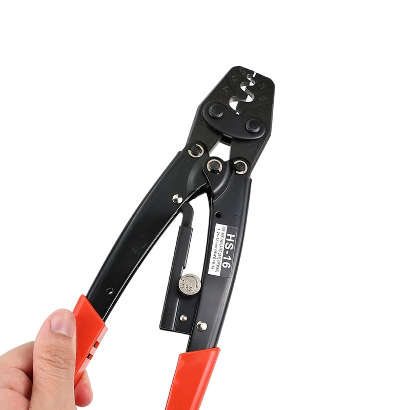 HS-16 1.25-16mm2 Clamp SC BN RV Cable non-Insulated Terminal electrical Wire Plier Ratchet crimping Cutting Hand Tool
