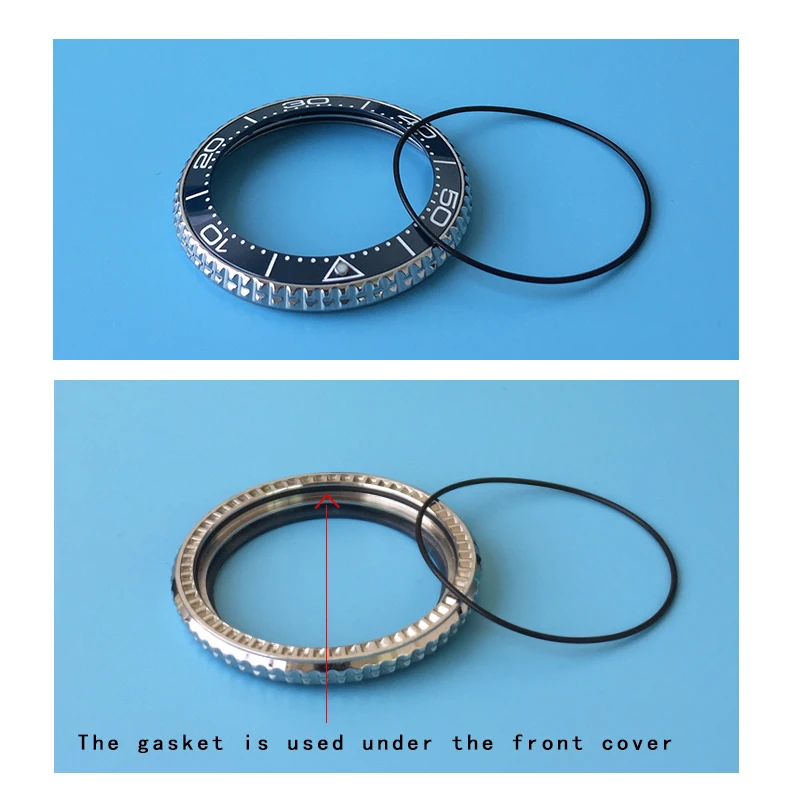 Black Gasket for Seiko brand front crystal gasket High Quality watch glass Plastic washer Parts