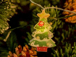 2022New Christmas tree Decorative Lamp Outdoor Indoor Holiday Christmas Bedroom Battery String Lighting Festival light