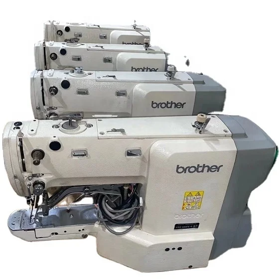 Direct drive computerized flat sewing and knotting machine brother KE-430F