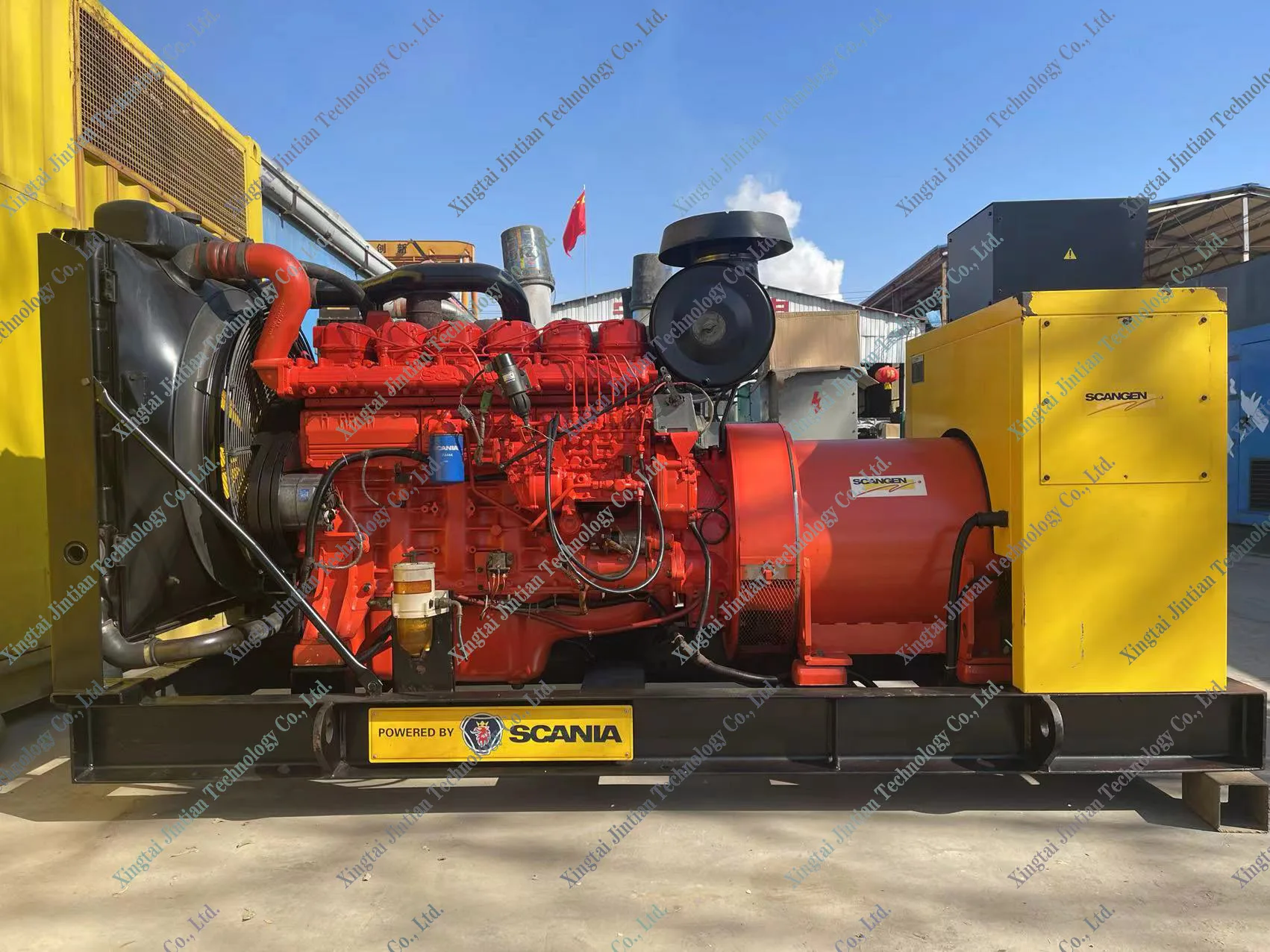 385KVA 308KW Подержанный генератор с двигателем DC12