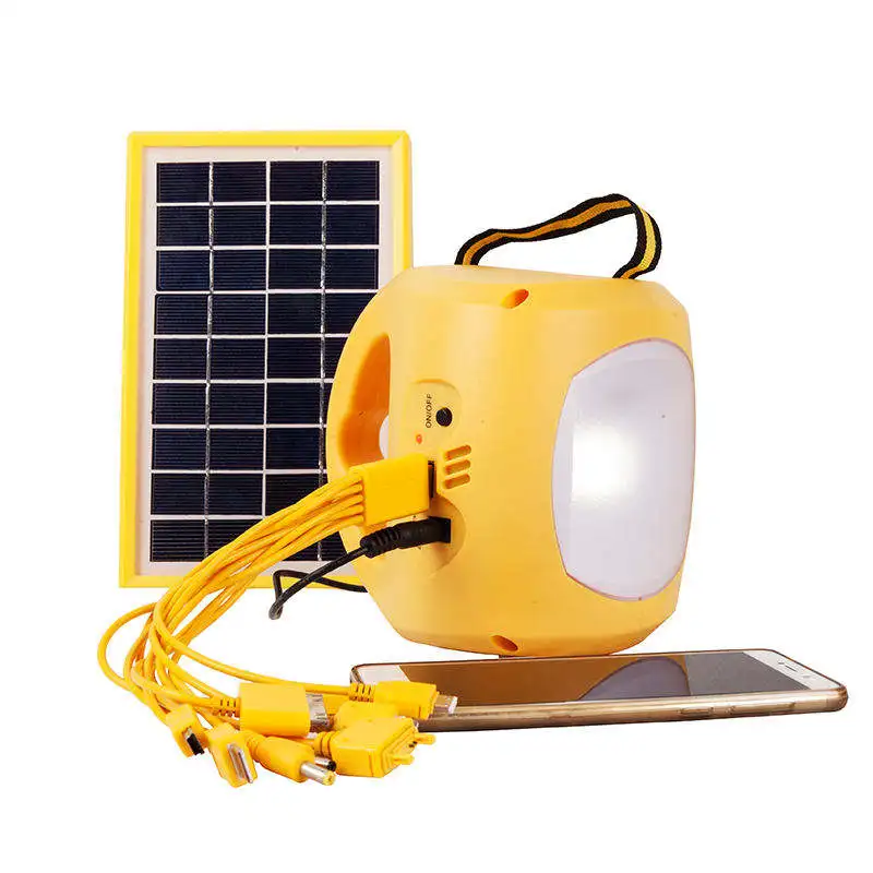 Outdoor Use Camping Light Daylight Alarm Mini Solar Led System Warm White Portable Lighting Outdoor Light Charging
